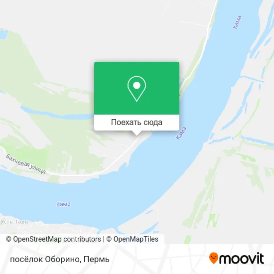Карта посёлок Оборино