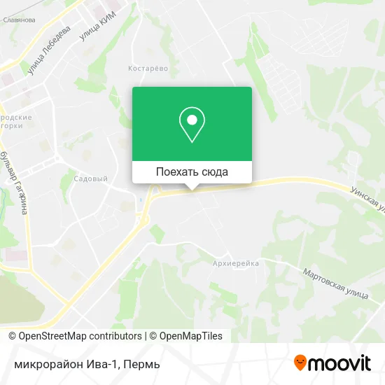 Карта микрорайон Ива-1