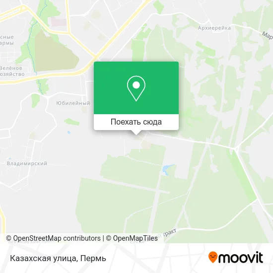 Карта Казахская улица