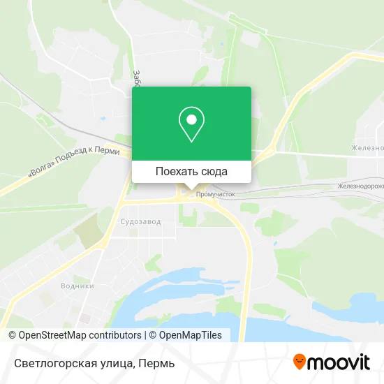 Карта Светлогорская улица