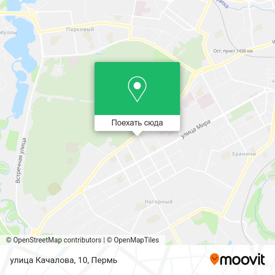 Карта улица Качалова, 10