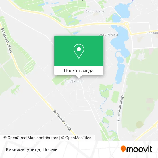 Карта Камская улица