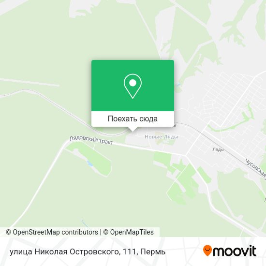Карта улица Николая Островского, 111