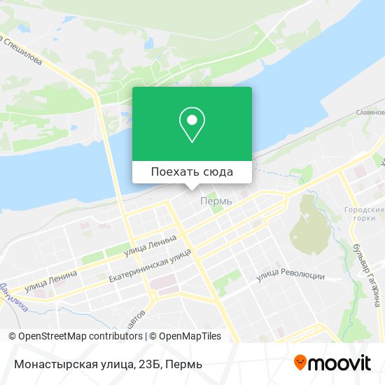 Карта Монастырская улица, 23Б
