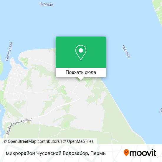 Карта микрорайон Чусовской Водозабор