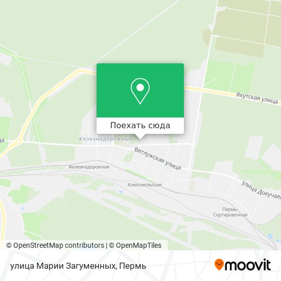 Карта улица Марии Загуменных