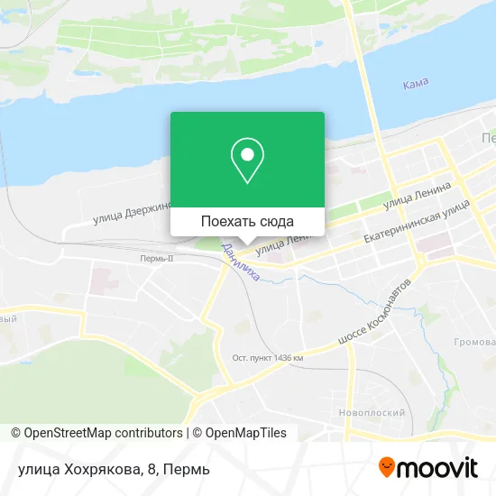Карта улица Хохрякова, 8