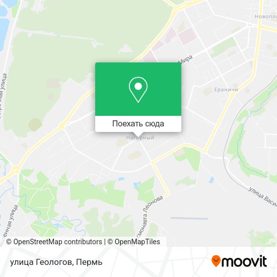 Карта улица Геологов