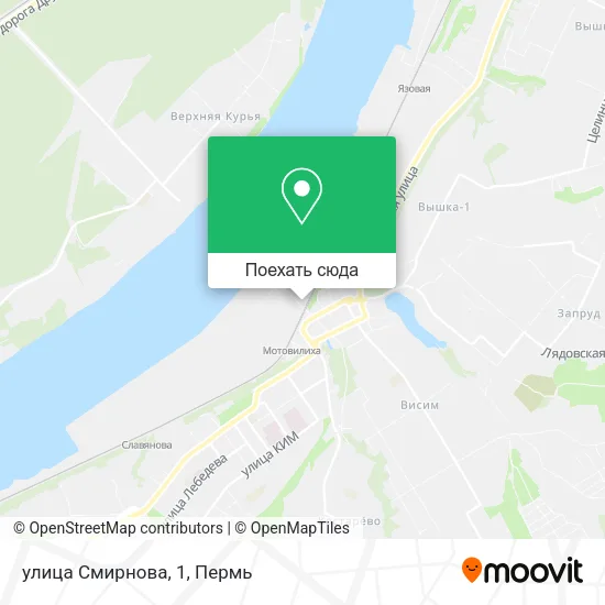 Карта улица Смирнова, 1