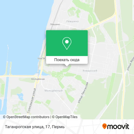 Карта Таганрогская улица, 17