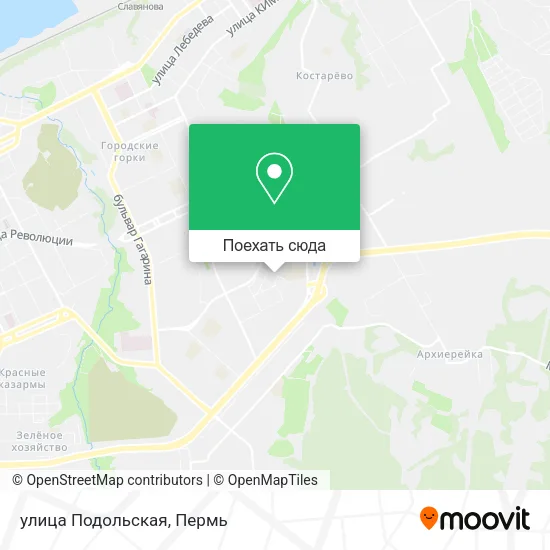 Карта улица Подольская