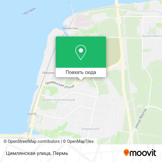 Карта Цимлянская улица