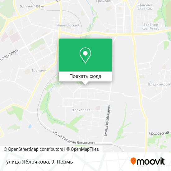 Карта улица Яблочкова, 9