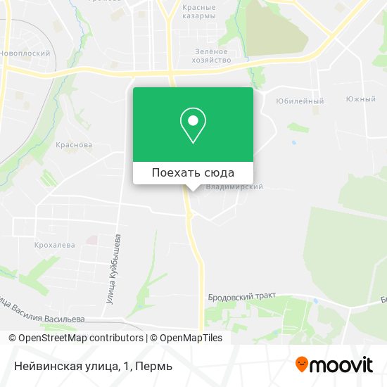 Карта Нейвинская улица, 1