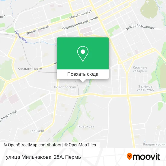 Карта улица Мильчакова, 28А