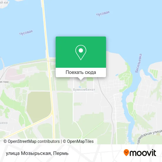 Карта улица Мозырьская