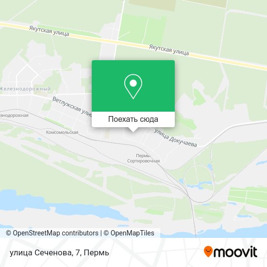 Карта улица Сеченова, 7