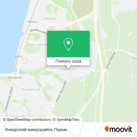Карта Январский микрорайон