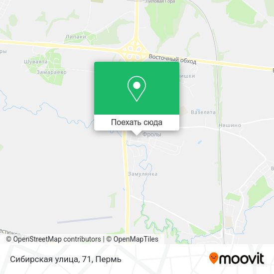 Карта Сибирская улица, 71
