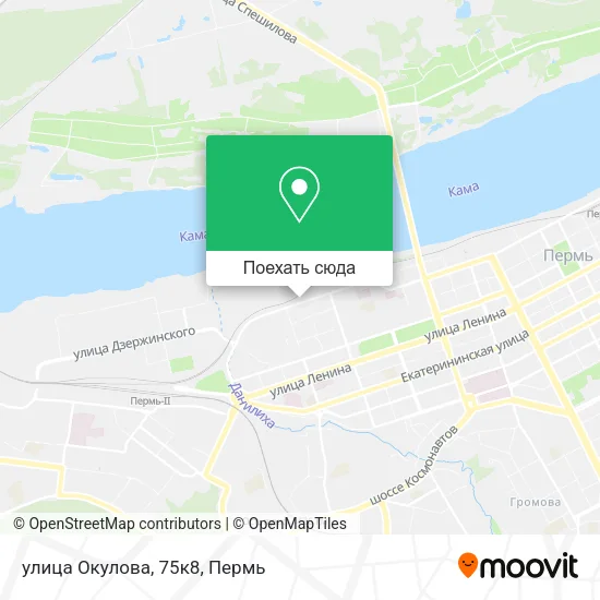 Карта улица Окулова, 75к8
