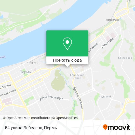 Карта 54 улица Лебедева