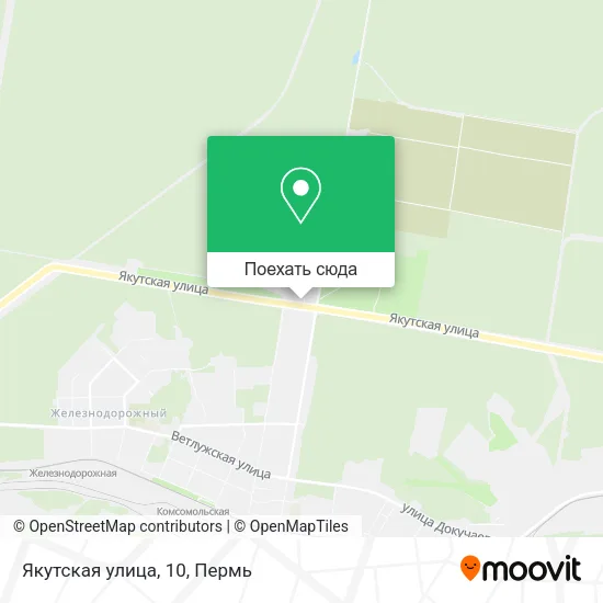Карта Якутская улица, 10