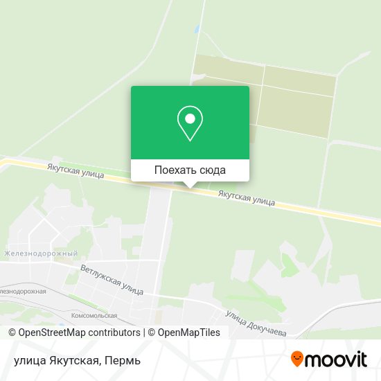 Карта улица Якутская