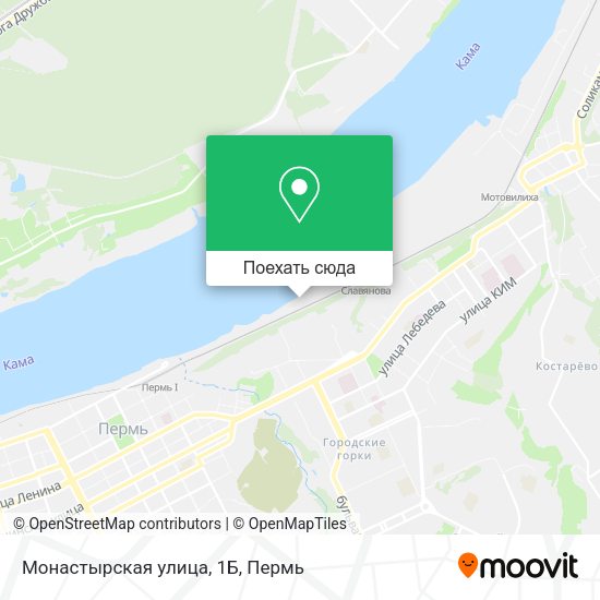 Карта Монастырская улица, 1Б