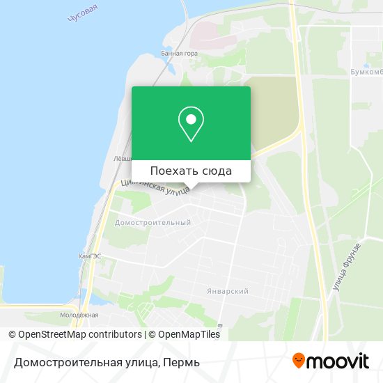 Карта Домостроительная улица