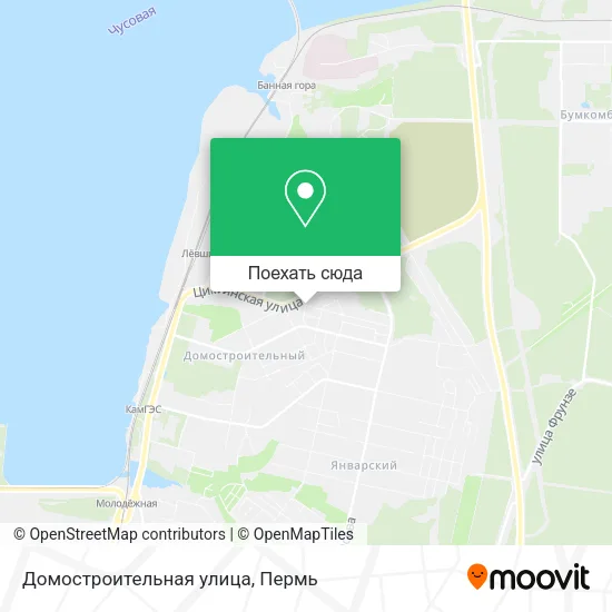 Карта Домостроительная улица