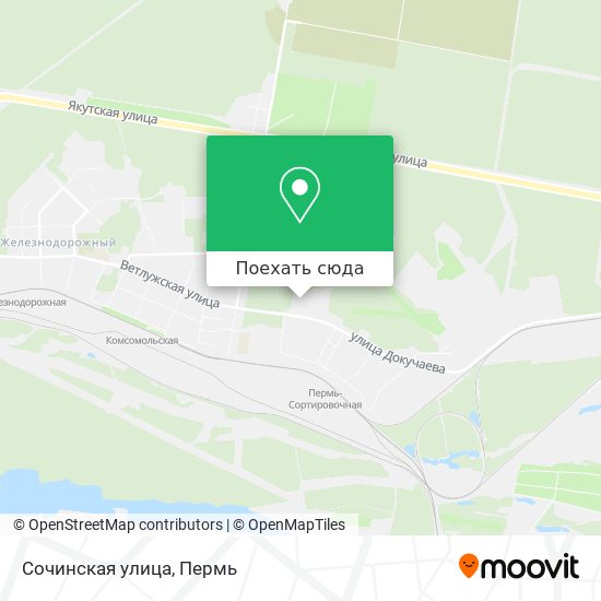 Карта Сочинская улица