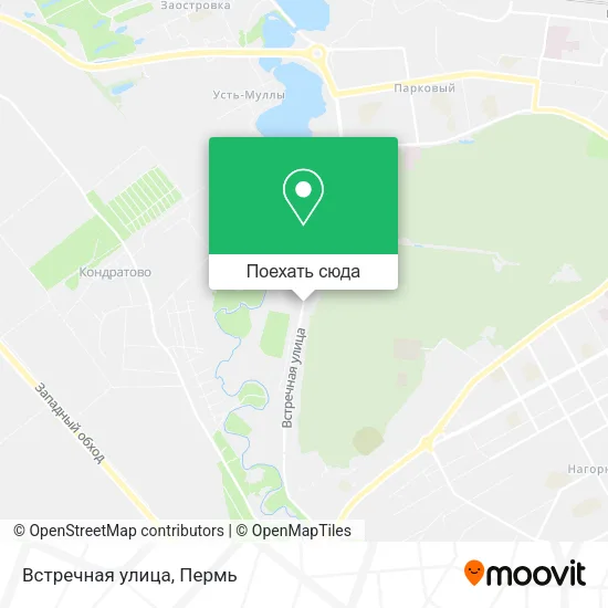 Карта Встречная улица