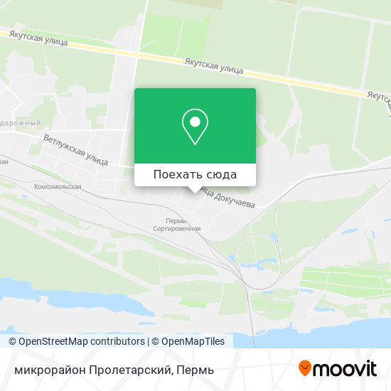 Карта микрорайон Пролетарский