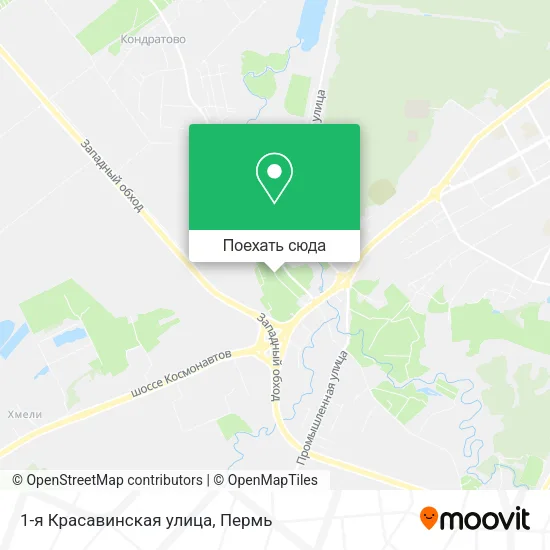 Карта 1-я Красавинская улица