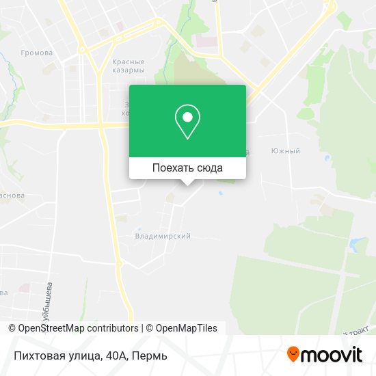 Карта Пихтовая улица, 40А