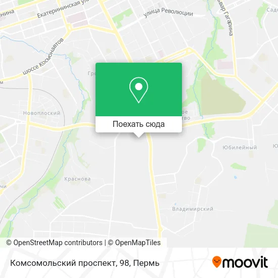 Карта Комсомольский проспект, 98