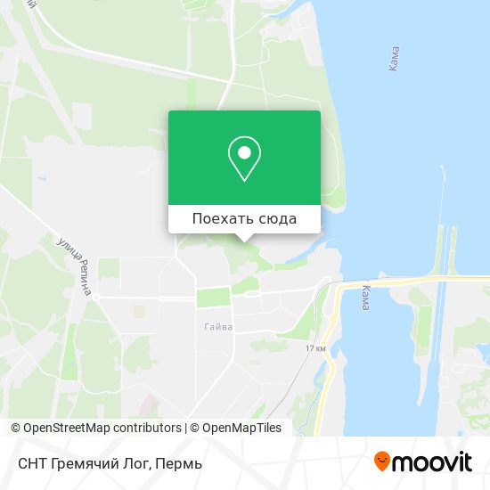 Карта СНТ Гремячий Лог