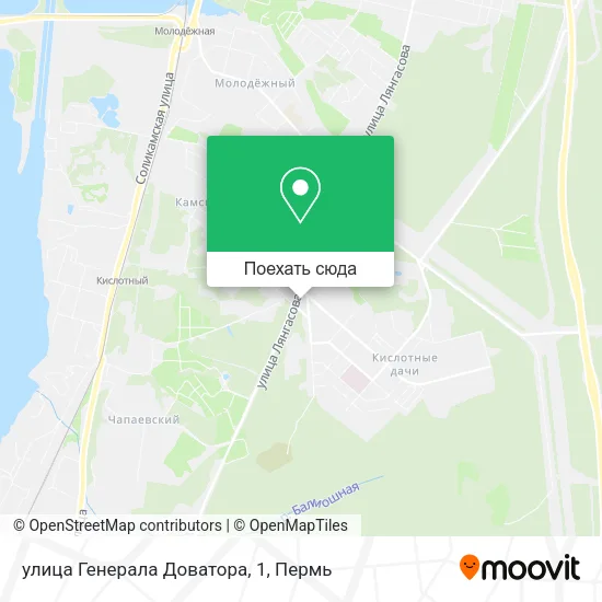 Карта улица Генерала Доватора, 1
