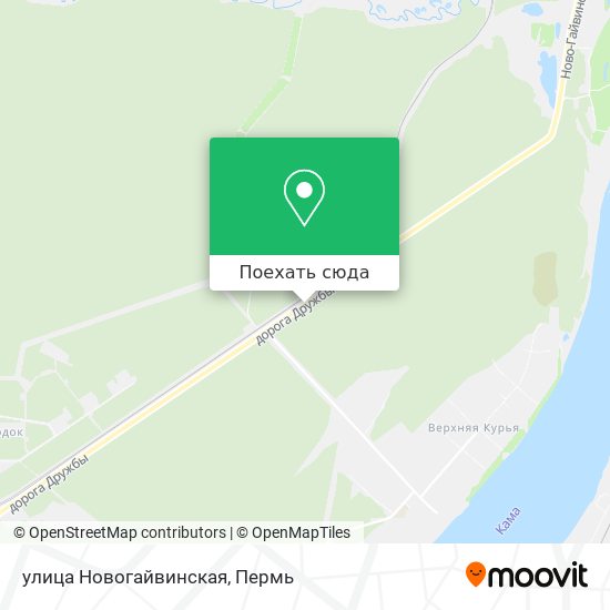 Карта улица Новогайвинская