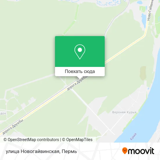 Карта улица Новогайвинская