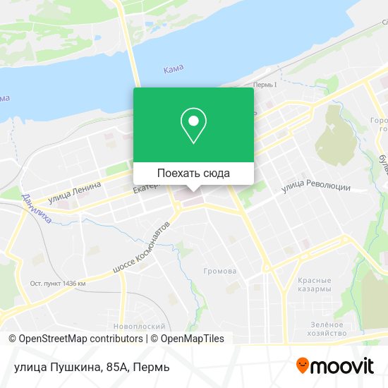 Карта улица Пушкина, 85А