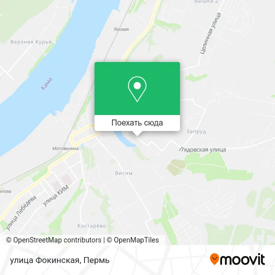 Карта улица Фокинская
