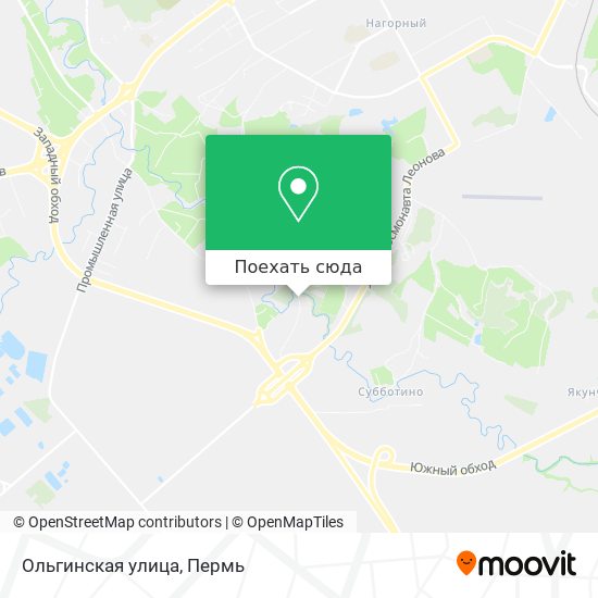 Карта Ольгинская улица