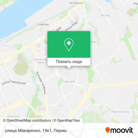 Карта улица Макаренко, 19к1