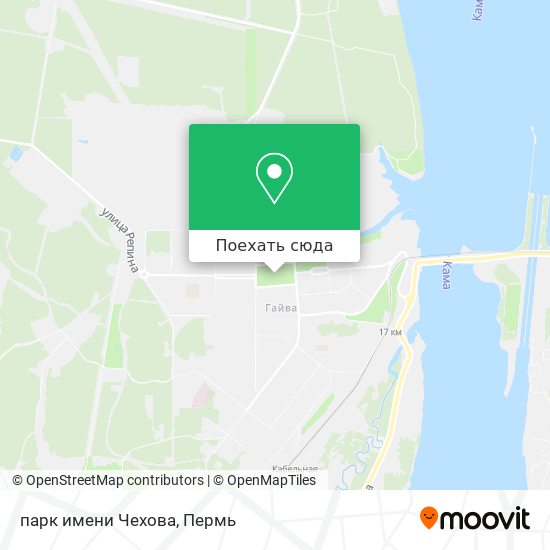 Карта парк имени Чехова