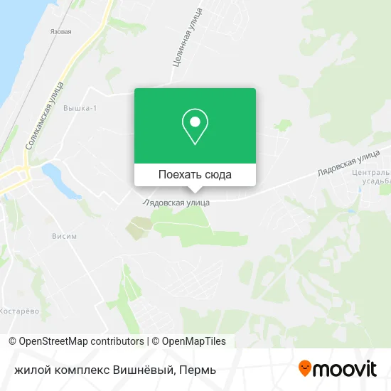 Карта жилой комплекс Вишнёвый