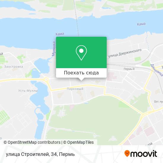 Карта улица Строителей, 34