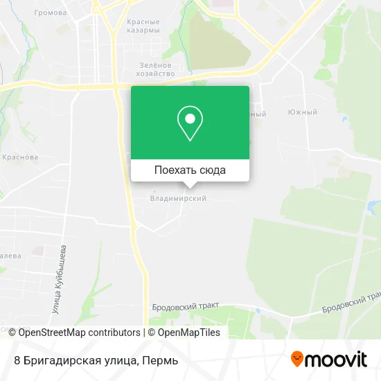 Карта 8 Бригадирская улица