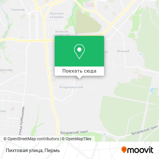 Карта Пихтовая улица
