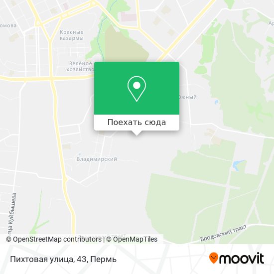 Карта Пихтовая улица, 43